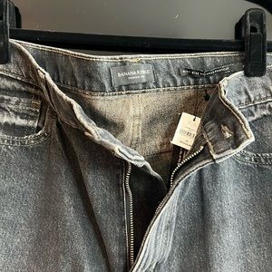 Brand new. Tags On. Banana Republic premium denim black faded bootcut jeans.